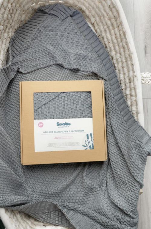 cumpără Lenjerie de pat pentru copii Sensillo 43495 Плед-конверт Графит 100% Бамбук în Chișinău 