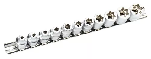 cumpără Set de tubulare, bite, duze JTC JTC-7124 Набор головок STAR SOCHET 3/8 E5-E20 11 предметов în Chișinău 