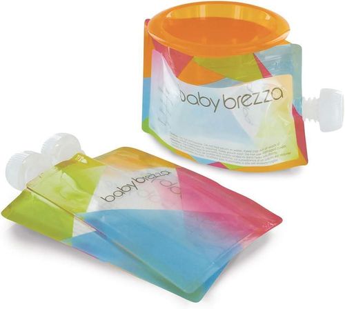 купить Посуда для кормления BabyBrezza BRZ00207 Pungi reutilizabile pentru pastrarea hranei (10buc) в Кишинёве 