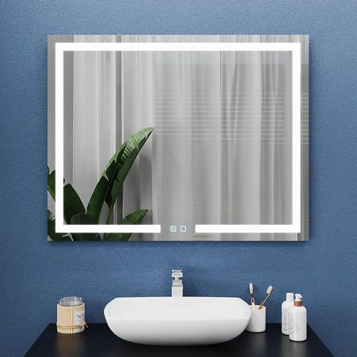 купить Зеркало для ванной Bayro Otto 1000x800 LED touch c подогревом в Кишинёве 