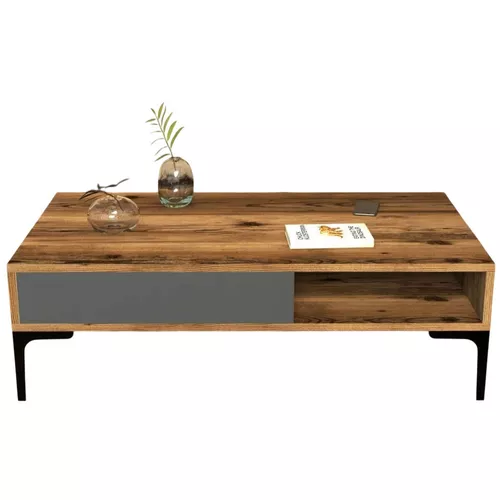 cumpără Măsuţă cafea Trendy Istanbul, Nuc, Antracit 105x32x60cm în Chișinău 