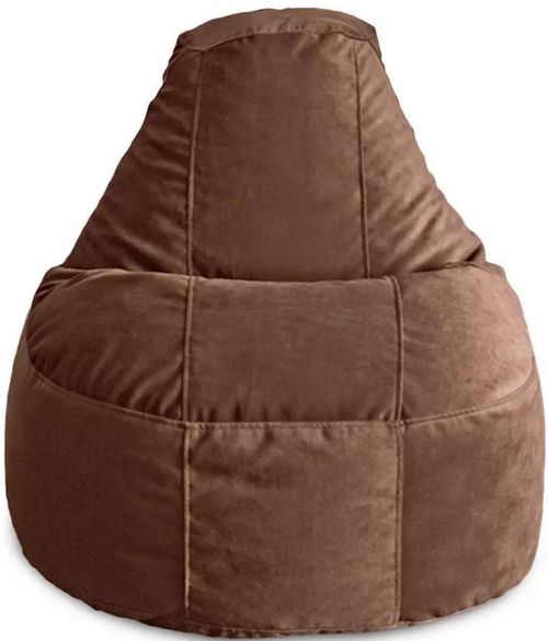 купить Кресло-мешок BeanBag BM5893, Люкс из велюра, XL, коричневый в Кишинёве 