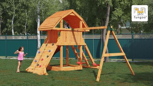 cumpără Teren de joacă Fungoo GIANT MOVE RED teak painted în Chișinău 