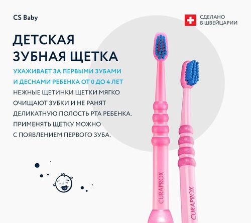 Набор зубных щеток Curaprox Baby Blue (2 шт) 