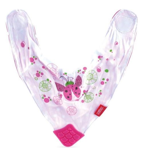 купить Слюнявчики Nuby ID4290 Нагрудник треугольный с прорезывателем в Кишинёве 