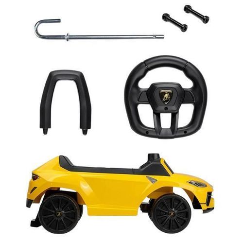 cumpără Tolocar Kids car 9010150 Yellow "Lamborghini Urus S" pentru copii, cu volan muzical, Galbenă în Chișinău 
