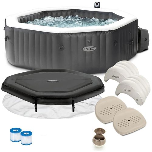 cumpără Piscină cu jacuzzi Intex 28458 Jacuzzi SPA gonflabil Jet & Bubble 201x71cm, 795L, 4 persoane în Chișinău 