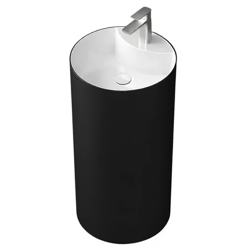 купить Раковина Dremex Gelcoat CONE 440x870 White + Black Mat в Кишинёве 