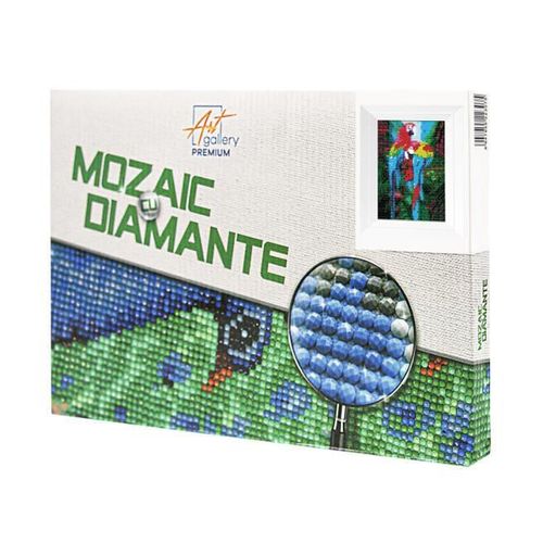 cumpără Tablou pe numere Art Gallery JS25455 Mozaic cu diamante 20x30cm Papagali ara in jungla în Chișinău 