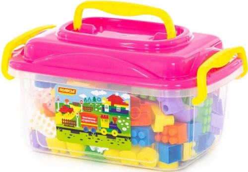 купить Конструктор Полесье 56153 constructor in container 128 elem в Кишинёве 