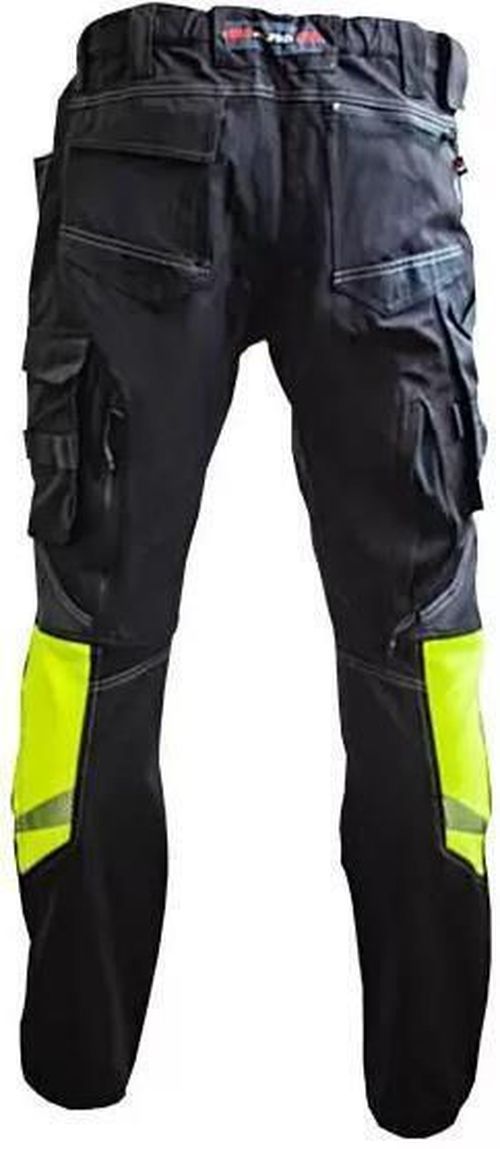 купить Спецодежда Profmet 365691 Брюки, M, 60% полиэстер / 40% хлопок T400, 280 г/м², CORDURA, чёрный/неоново-жёлтый в Кишинёве 