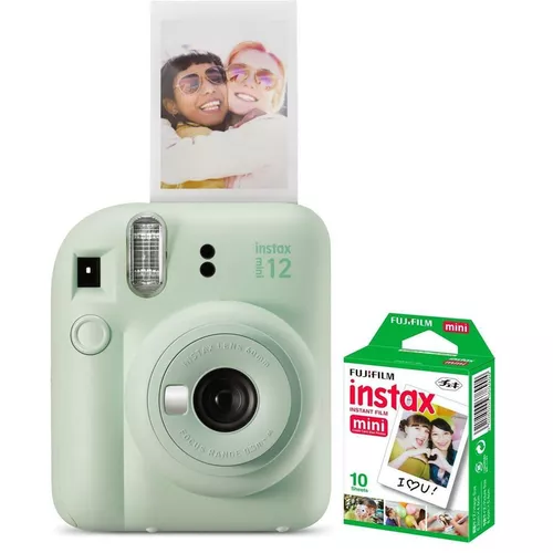 cumpără Aparat foto instant FujiFilm Instax Mini 12 Green Mint + Film Mini 2x10 în Chișinău 