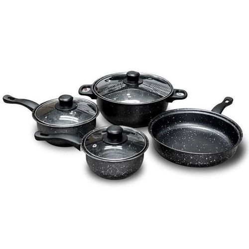 cumpără Veselă 4Life HotChef Marble Black 7pcs în Chișinău 