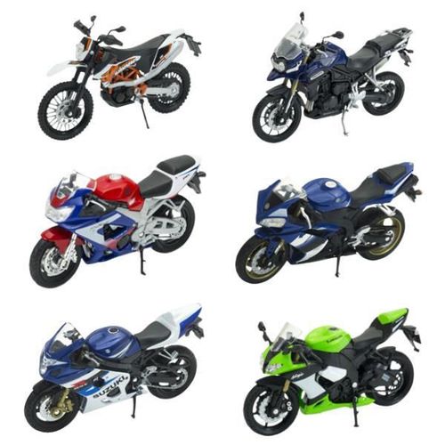 cumpără Mașină Welly 19660-24PWD(25A) Motociclete metalice de Colecție 1:18, 6 modele în Chișinău 