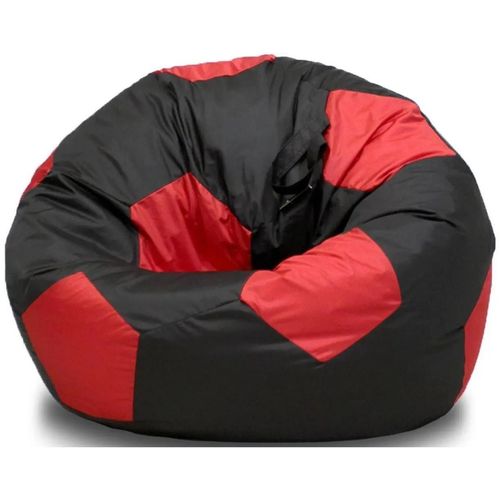 купить Кресло-мешок BeanBag BM6075, Кресло Мяч из Оксфорда 300D, L, черный с красным в Кишинёве 