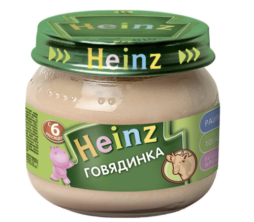 Пюре Heinz Говядинка (6+ мес) 80г 