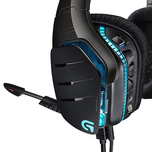 cumpără Casti gaming Logitech G633 Artemis Spectrum Black Gaming RGB 7.1 Headset, 7.1 Surround, 40mm PRO-G Driver, Headset: 20Hz-20kHz, Microphone: 100Hz-20kHz, 2m, 981-000605 (casti cu microfon/наушники с микрофоном) în Chișinău 