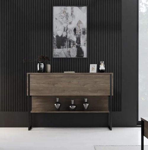 cumpără Masă Trendy Luxe, NegruNuc, 120x80x30cm (GTR005826) în Chișinău 