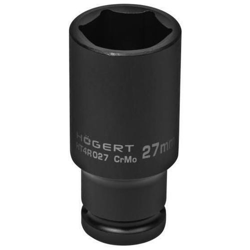 купить Набор головок, бит, насадок Hoegert HT4R027 Головка торцевая ударная глубокая 6-ти гранная 1/2", 27мм, DIN3121, CrMo в Кишинёве 