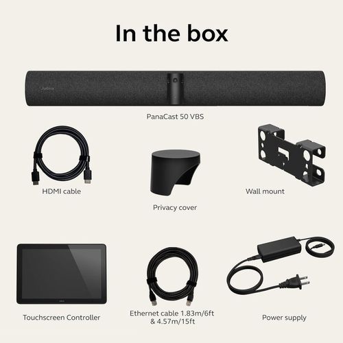 cumpără Cameră web Jabra 8502-231 PanaCast 50 Video Bar System, ZR VB & TC, EMEA Charger-C în Chișinău 