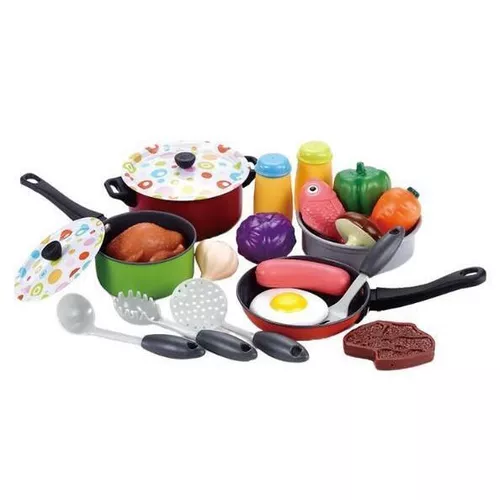 купить Игрушечная кухня и посуда Essa 555-CS007 Set Bucătărie (22 elemente) в Кишинёве 