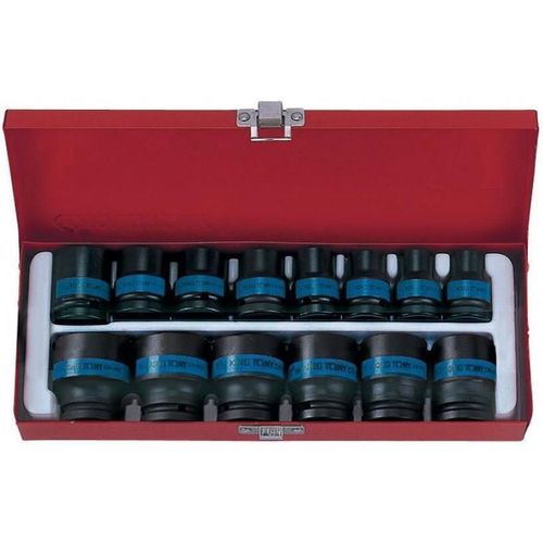 cumpără Set de tubulare, bite, duze King Tony 4414MP набор 1/2" ударных головок 6 гран. 10-27мм, 14 пр. în Chișinău 