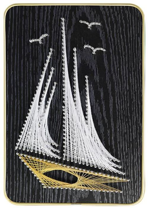 cumpără Set de creație New World DHACE28044 Set String Art 21x30 Corabie cu panze albe în Chișinău 