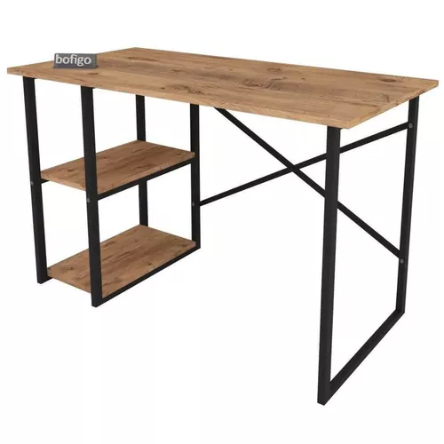 cumpără Masă de birou Nex Home 2 compartimente, metal 120x60 cm, Stejar (20-02-02) în Chișinău 