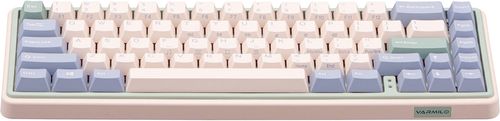 купить Клавиатура Varmilo VXT67 Eucalyptus 67Key, Gateron G Pro 2.0 Red, EN, RGB, Pink в Кишинёве 