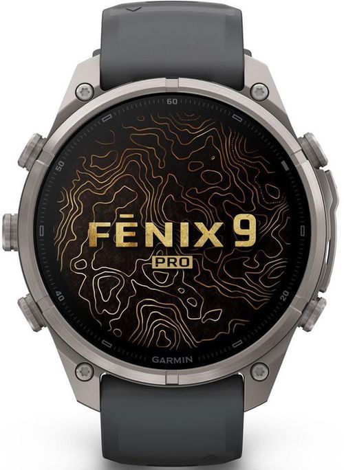 cumpără Ceas inteligent Garmin Fenix 9 Pro, 47mm,Ti, w/Gpht/Blk bnd (010-04336-26) în Chișinău 