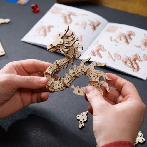 cumpără Set de construcție Ugears 60888 Model Dragonul din lemn în Chișinău 