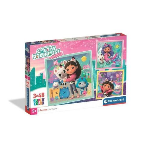 cumpără Puzzle Clementoni Puzzle 3x48 Gabby's Dollhouse 2026 (25002) în Chișinău 