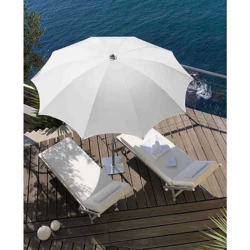 cumpără Umbrela CREMA NARCISO NA24C (Italia), diametrul 240 cm bare curbate + cupola pentru rezistenta la vant + Husa PVC + suport (80 cm) pentru instalare în baza de greutate + base art. B24 (50 kg) (Umbrela pentru gradina exterior terasa bazin) în Chișinău 