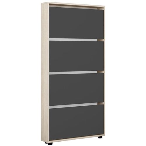 купить Полка для обуви Mobildor-Lux Leo Slim 70x16x164H cm Sonoma/Anthracite в Кишинёве 