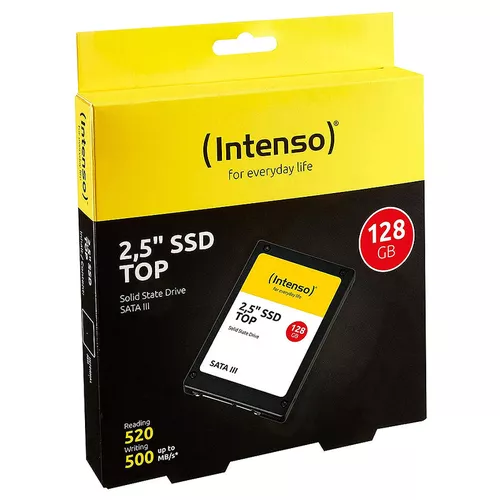 купить 128GB SSD 2.5" Intenso Top (3812430), 7mm, Read 520MB/s, Write 500MB/s, SATA III 6.0 Gbps (solid state drive intern SSD) в Кишинёве 