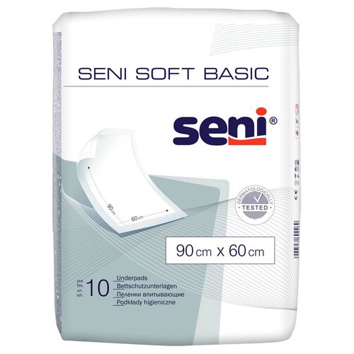 Пелёнки непромокаемые Seni Soft Basic (90х60 см) 10 шт 