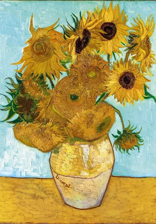 купить Пазл Clementoni Puzzle 1000 Museum Sunflowers (39966) в Кишинёве 