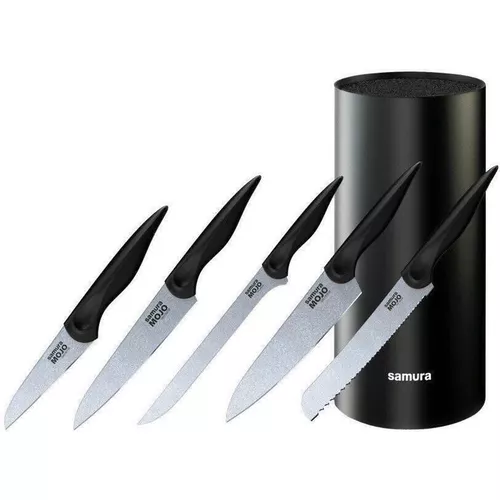 купить Набор ножей Samura MOJO, 6 cuțite + suport (SMJ-06B) в Кишинёве 