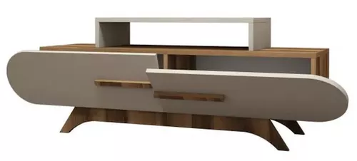 cumpără Comodă TV Trendy Trandafir, Nuc, Smantana 145x49x36cm în Chișinău 