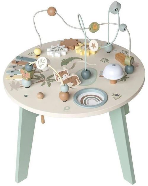 cumpără Complex de joacă pentru copii Premaman PJQP19-CCC-UNQ Masuta de activitati din lemn Little Savanna în Chișinău 