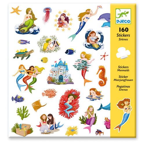 купить Mermaids Stickers by Djeco в Кишинёве 