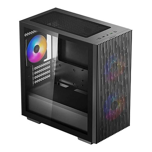 cumpără Carcasa Case Middletower Deepcool MATREXX 40 3FS Micro-ATX Black no PSU, Side Window, 1xUSB3.0/ 1xUSB2.0/ Audio Pre-installed: 3x120mm tri-color fan (carcasa/корпус) în Chișinău 