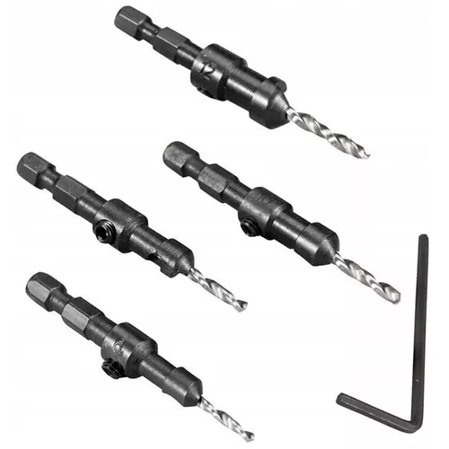 купить Набор головок, бит, насадок Makita D-73455 Set freze cu varf centrare 4buc в Кишинёве 
