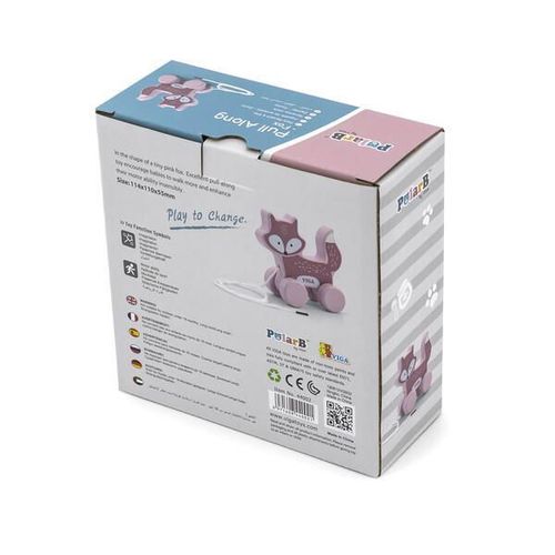cumpără Jucarie de tras și împins PolarB 44002 Vulpea (cu șiret) în Chișinău 