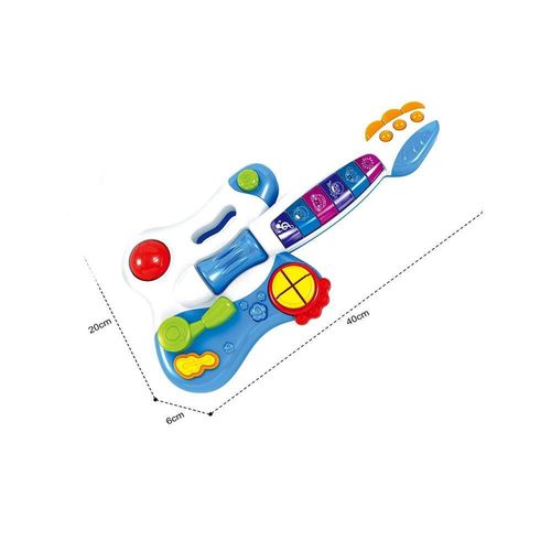 cumpără Jucărie muzicală Huanger (78676) Chitară cu baterii albastru HE0501 în Chișinău 