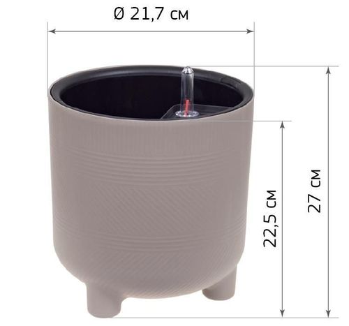 cumpără Ghiveci pentru flori Idea М3242 Шэнк D220мм 6.5л în Chișinău 