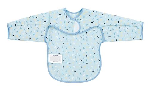 cumpără Bavețică Kikka Boo 31303030060 Baveta impermeabila cu maneci si buzunar Arty Blue Pattern în Chișinău 