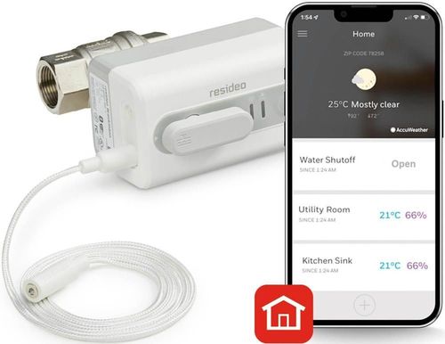 cumpără Senzor detecție scurgeri de apă Honeywell Set de control al apei L5 3/4 cu 1 sensor apa WS01Y020EE în Chișinău 