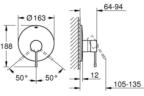 купить Смеситель для биде Grohe Essence 1 cale 19286001/24168001 в Кишинёве 