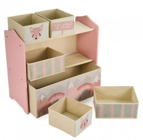 купить Короб для хранения U-Grow UGMDU06-PKF Dulap de depozitare pentru jucării Pink Forest в Кишинёве 